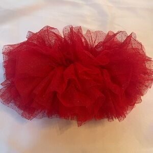 Little Me Bright Red Tutu with Sparkle Details,‎ Size 0-12 Months